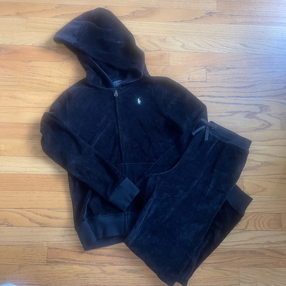Polo by Ralph Lauren Black Kids Jacket & Pants Set